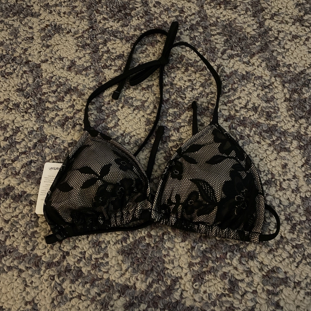 Aerie Black Lace Coverups